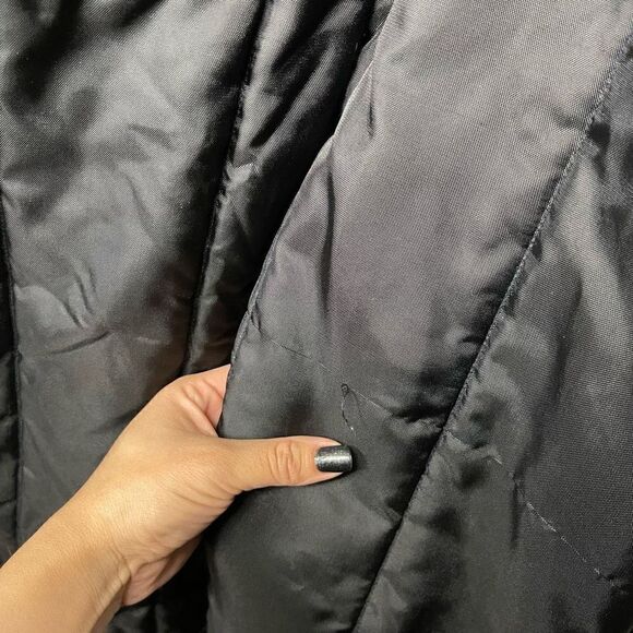 Ladies medium snowsuit size 8-10 vintage black yellow stripe sleeve JC penny - Picture 4 of 6